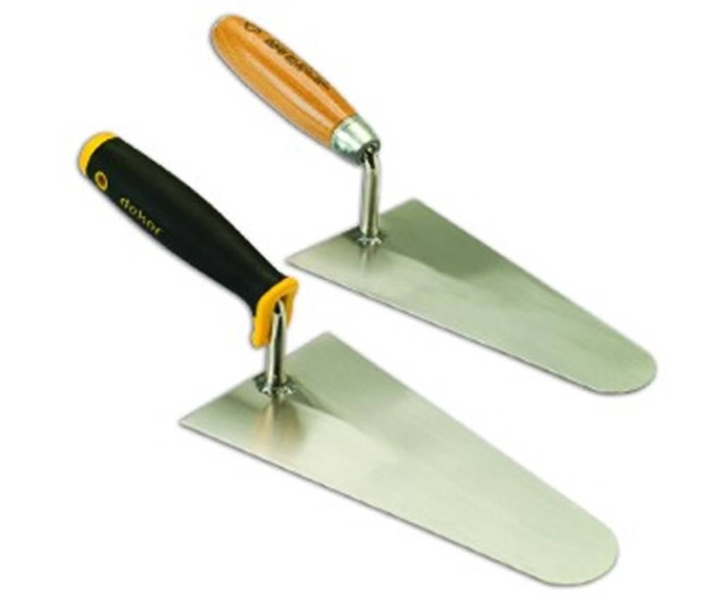 DEKOR Pleister en metseltroffel – Zacht handvat, Breedte 240 x 118 mm-Verenstaal