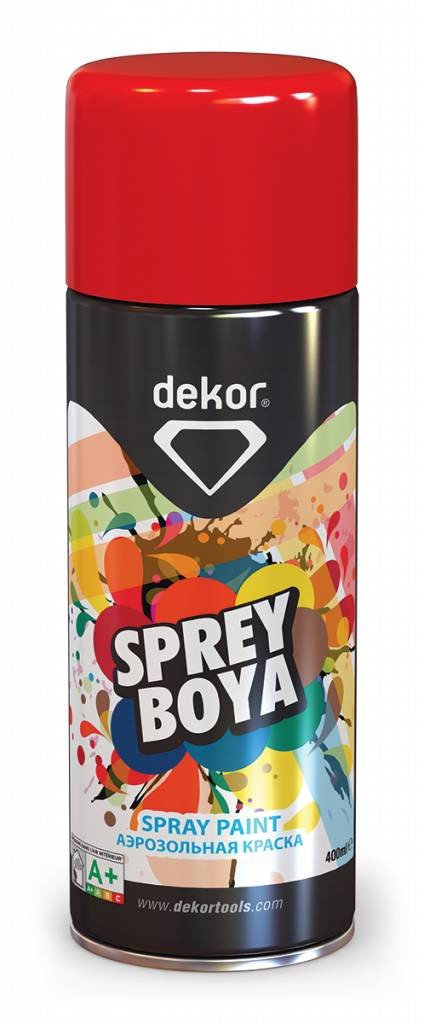 DEKOR Spray paint Donkerrood (400ml)