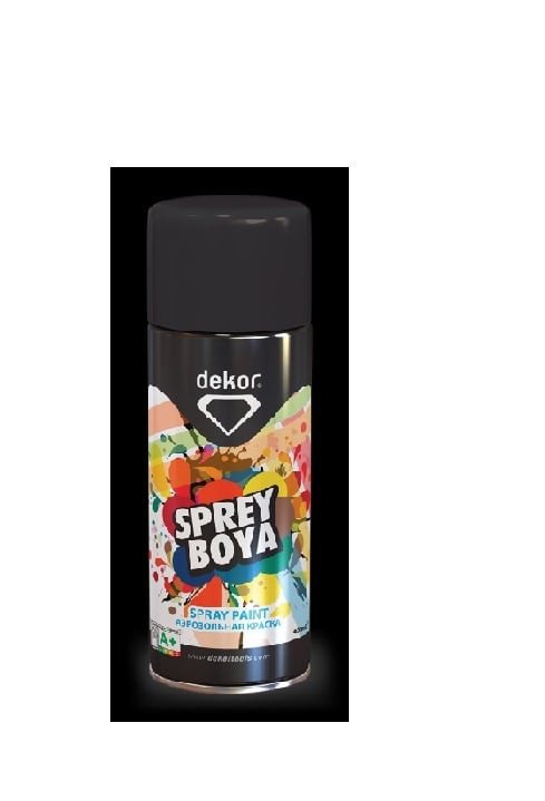 DEKOR Spray paint Mat zwart (400ml)
