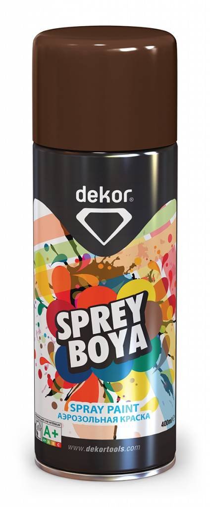 DEKOR Spray paint Mahonie bruin (400ml)