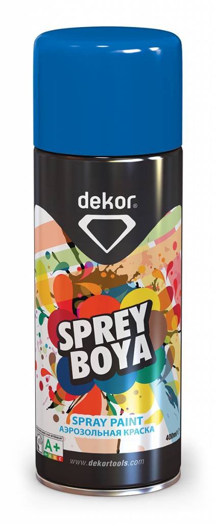 DEKOR Spray paint Ultramarine blauw (400ml)