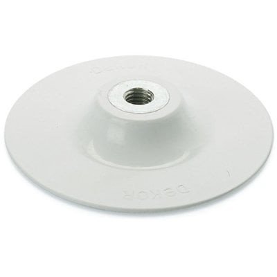 DEKOR Polijstplaat basis voor schuurstok 10 cm dia