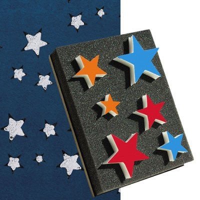 DEKOR Decoratief Sterrenstempel 15×20 cm