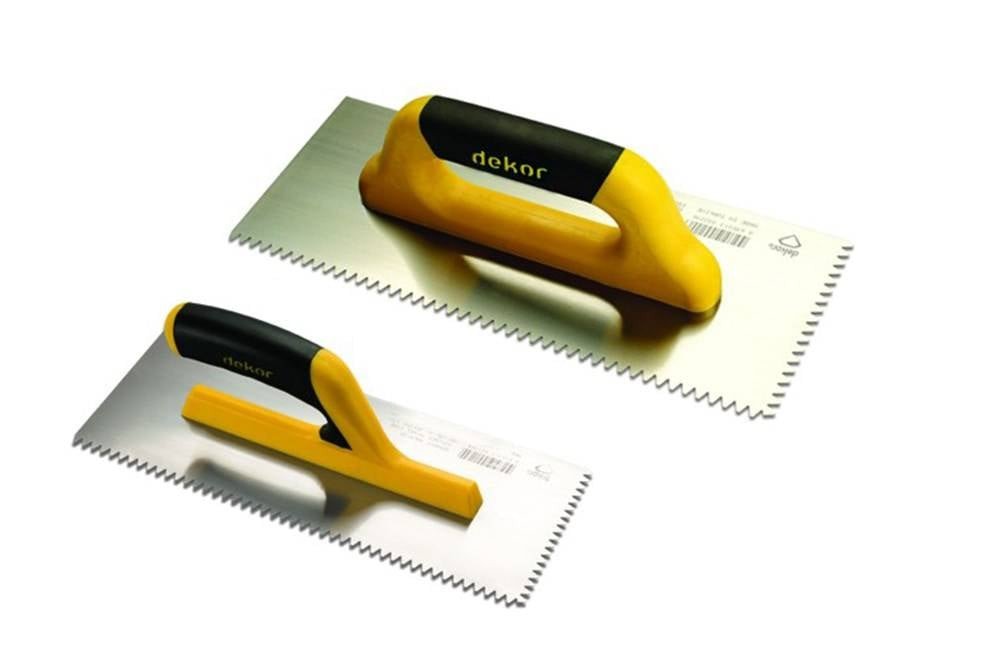 DEKOR Lijmkam open handvat – Zacht handvat, 120×350 mm 8×8 RVS