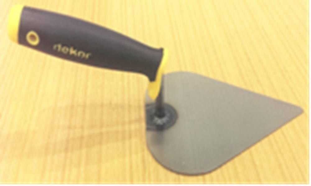 DEKOR Pleister en metseltroffel russisch stijl zacht handvat, 175×140 mm verenstaal