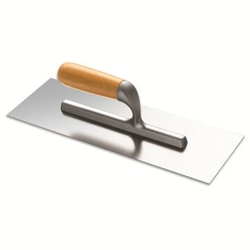 DEKOR Amerikaanse pleisterspaan – Houten handvat 120×35 mm RVS