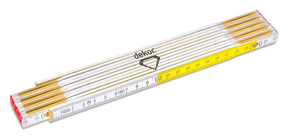 DEKOR Houten duimstok (2m) hout 35×245 mm