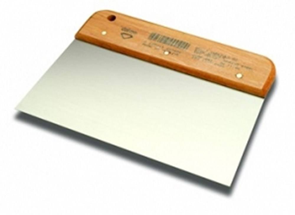 DEKOR Brede spatel dun rond – Houten handvat, Breedte 120 mm