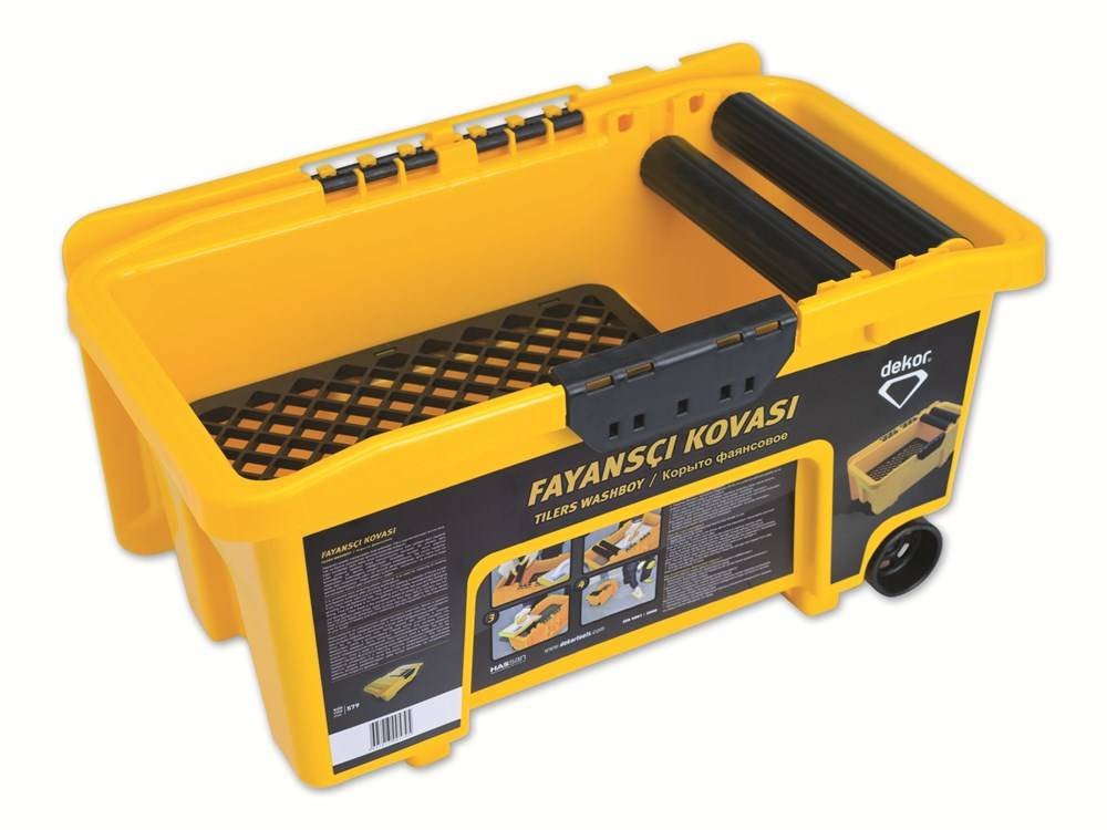 Tegelzetter gereedschapskoffer zonder inhoud/Washboy 25 lt.