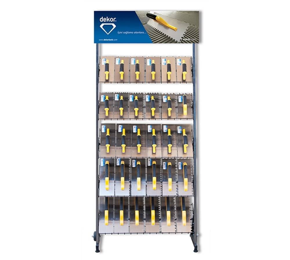 DEKOR Getand lijmkam display* RVS 84 pcs