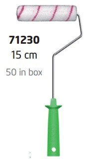 DEKOR Kleine roller voor interieur met frame 15 cm