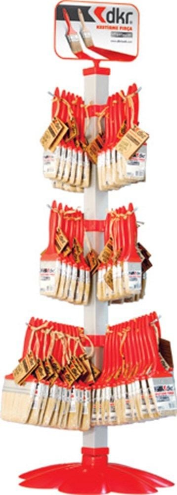 DKR Kwasten plastic handvat display inhoud 144 stuks