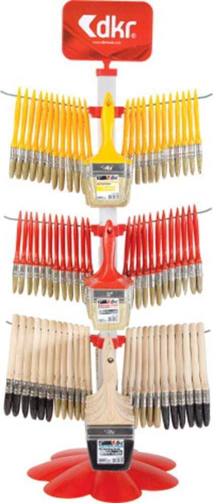 DKR Mix kwasten display inhoud 144 stuks